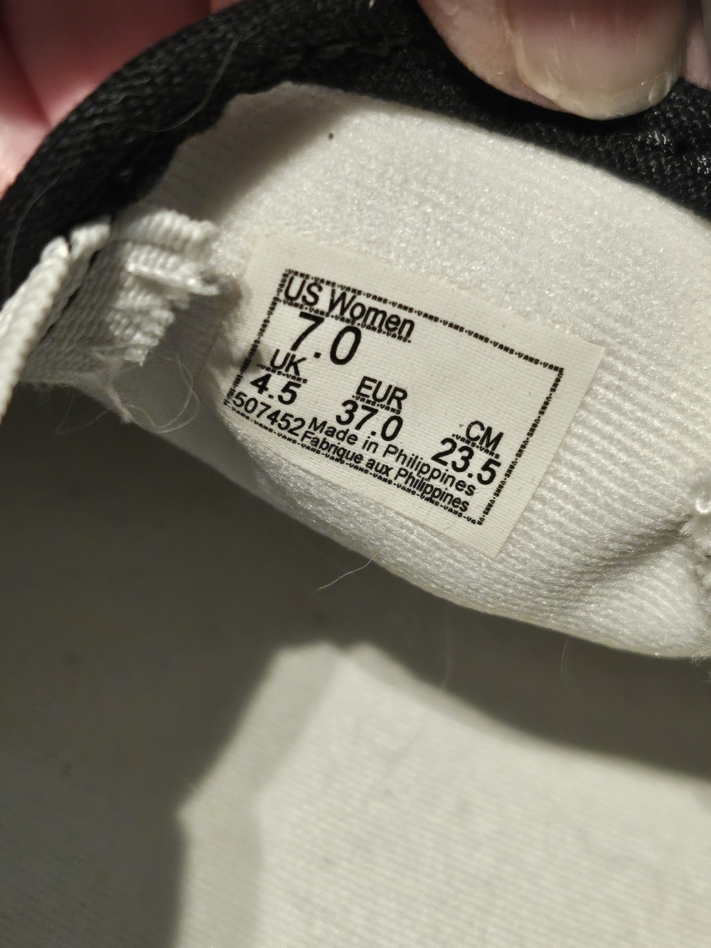 Vans Checkerboard Slip-On Sneakers Black & White - Picture 3 of 3